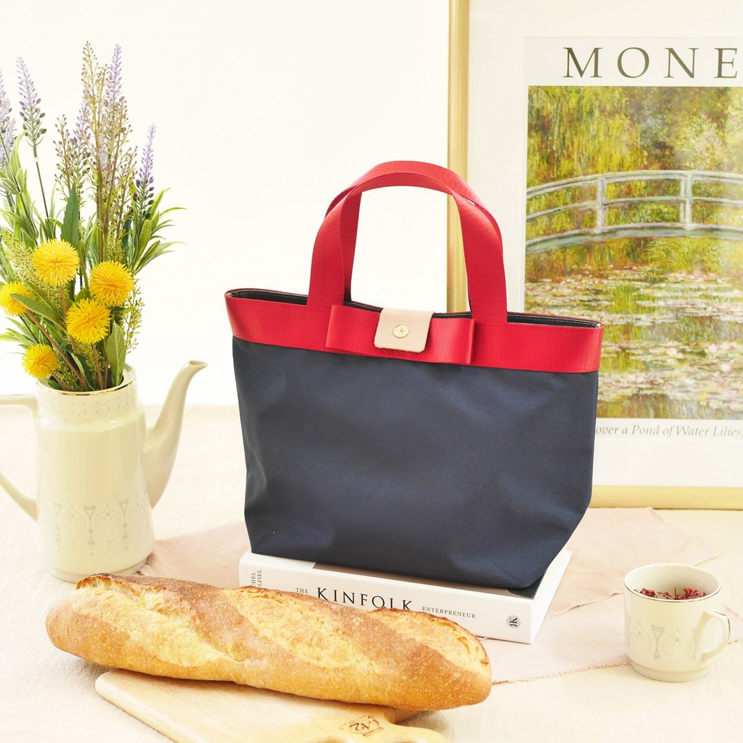 帆布包 Moda Verona - Prima Tote M 泰国包包 手工制作的 - 手提包/手提袋 - 尼龙 红色