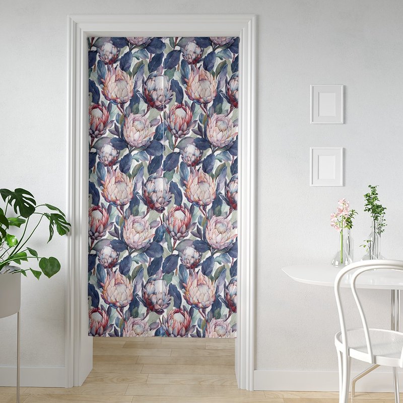 HC印花门帘 欧美花版 HC7006 Protea 帝王花 - 门帘/门牌 - 聚酯纤维 