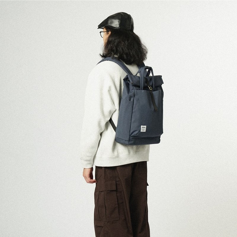 大容量卷顶书包 MACO 日常随身背包 (宝石蓝) - 后背包/双肩包 - 环保材料 蓝色