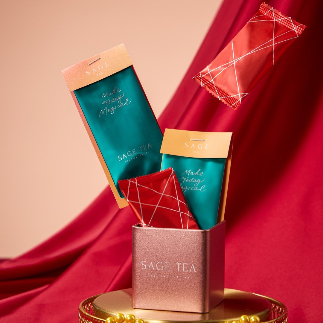 【婚礼回礼 婚礼小礼物】Sage Tea  茶味曲奇/花茶包 小方罐 2+2 - 手工饼干 - 其他材质 