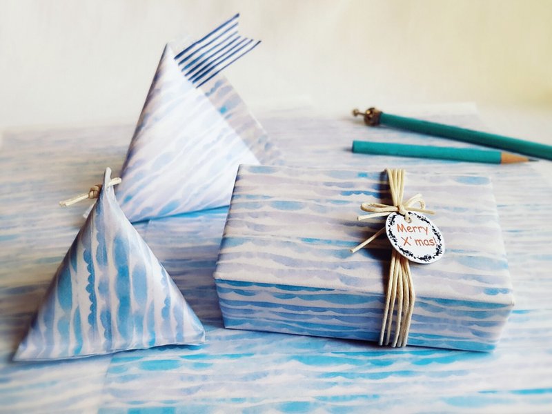 和纸包装纸 Wrapping Paper-Cloud - 包装材料 - 纸 