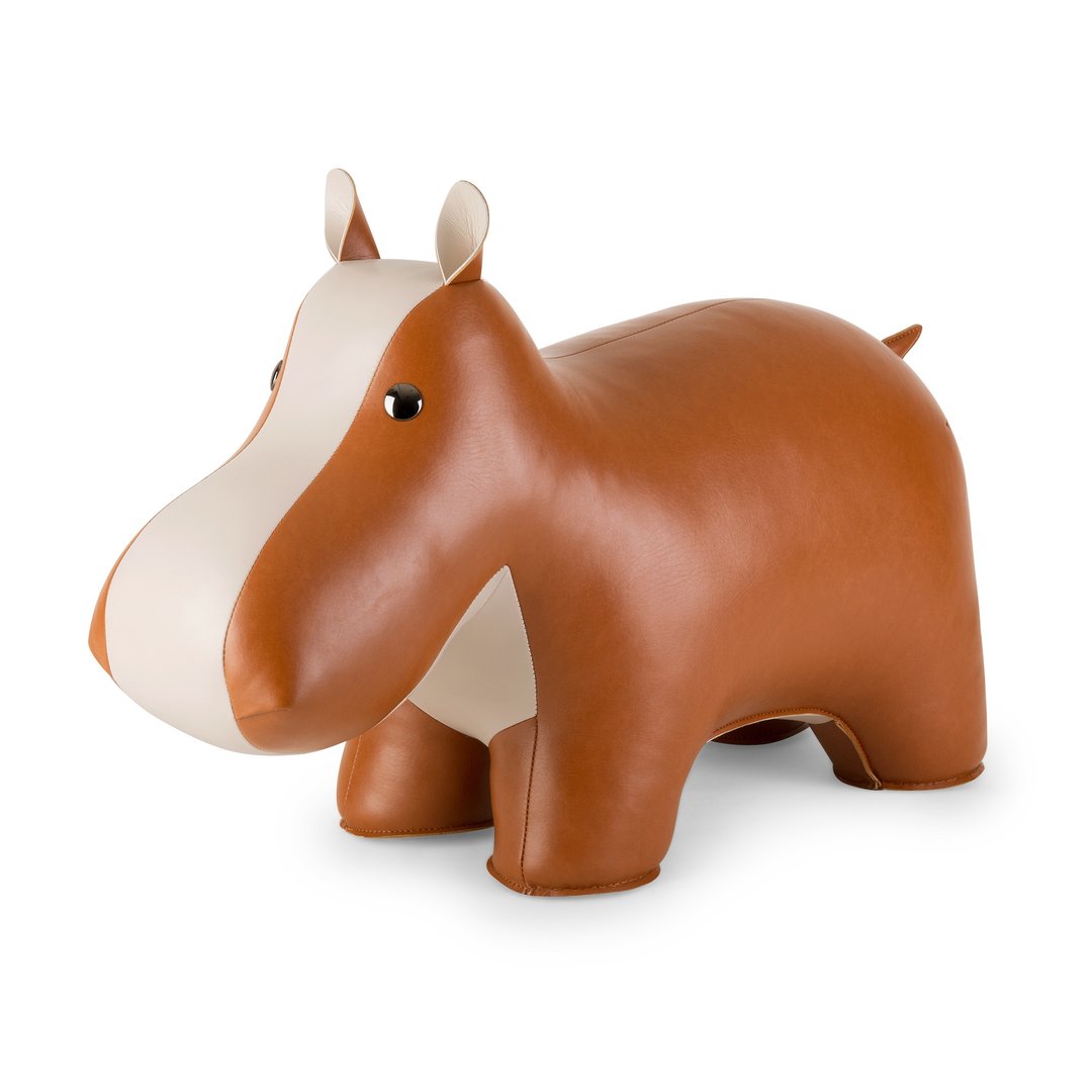 【椅凳】河马 Hippo 皮革动物 | 入厝礼物 造型家具 穿鞋椅 - 椅子/沙发 - 人造皮革 多色