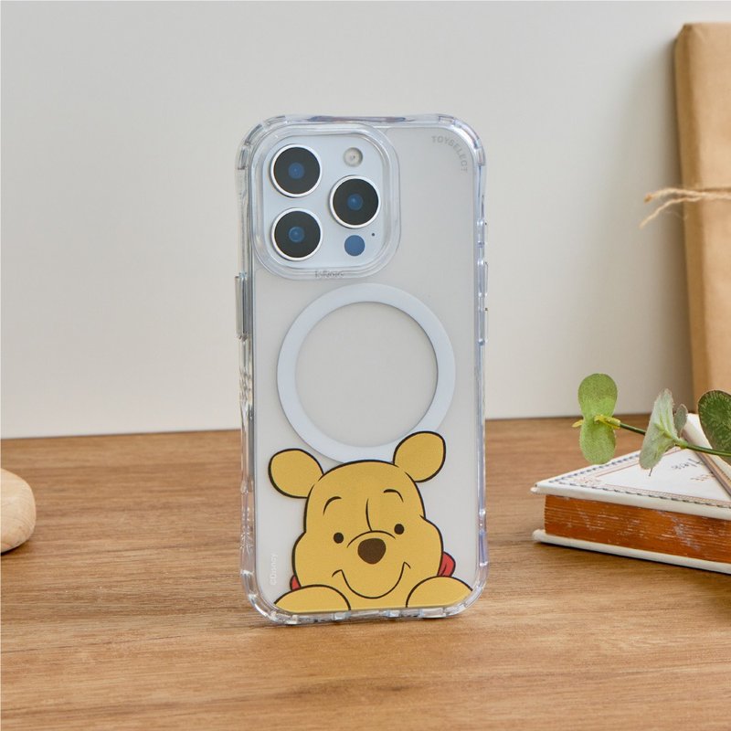 Disney小熊维尼-维尼的微笑抗黄防摔MagSafe iPhone手机壳 - 手机壳/手机套 - 塑料 多色