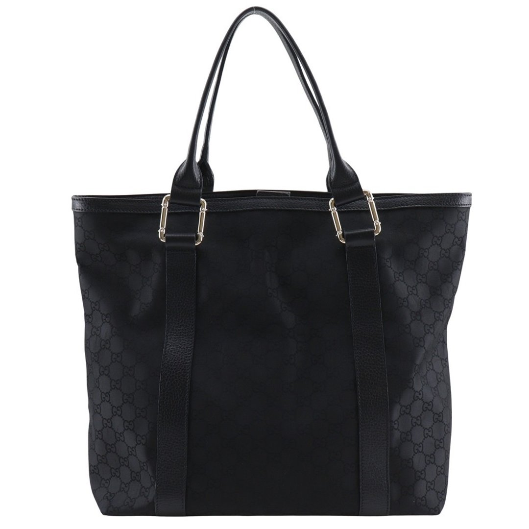 【日本直送】Gucci GUCCI GG 托特包 Outlet 341536 尼龙帆布 黑色 男女皆宜【二手】 - 手提包/手提袋 - 尼龙 黑色