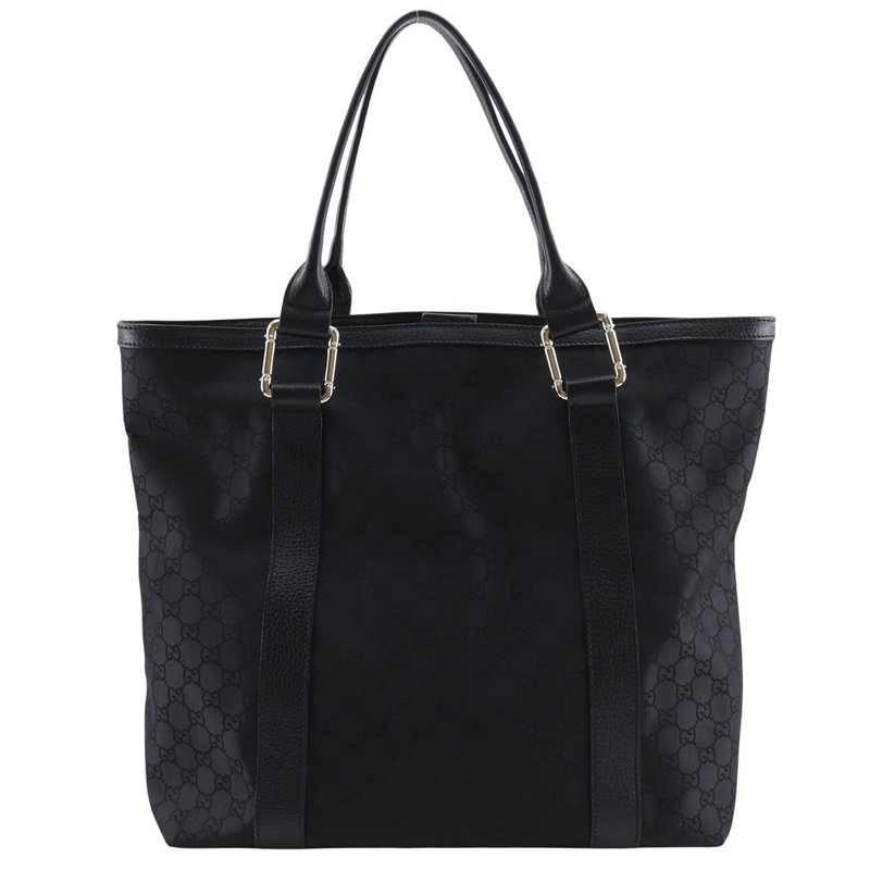 [日本直送] Gucci GG 托特包 Outlet 341536 尼龙帆布黑男女通用 [二手] - 手提包/手提袋 - 尼龙 黑色