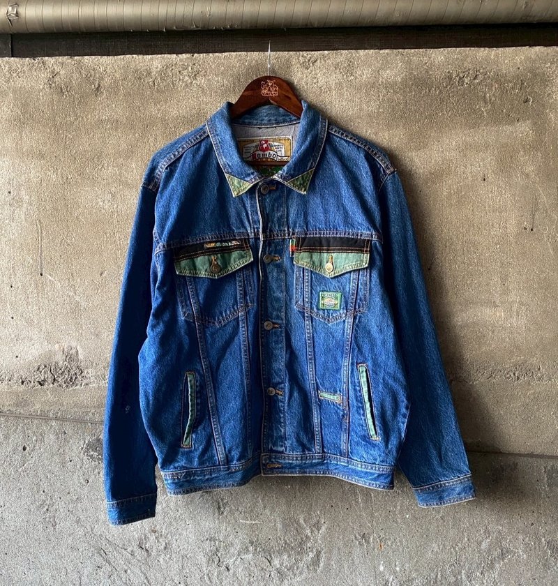 --两光师选物--Rombo拼接牛仔外套 - 男装外套 - 其他材质 蓝色