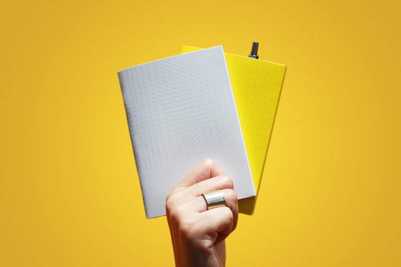 get to the point  收纳笔口袋笔记本 - 白黄组 - 笔记本/手帐 - 纸 黄色