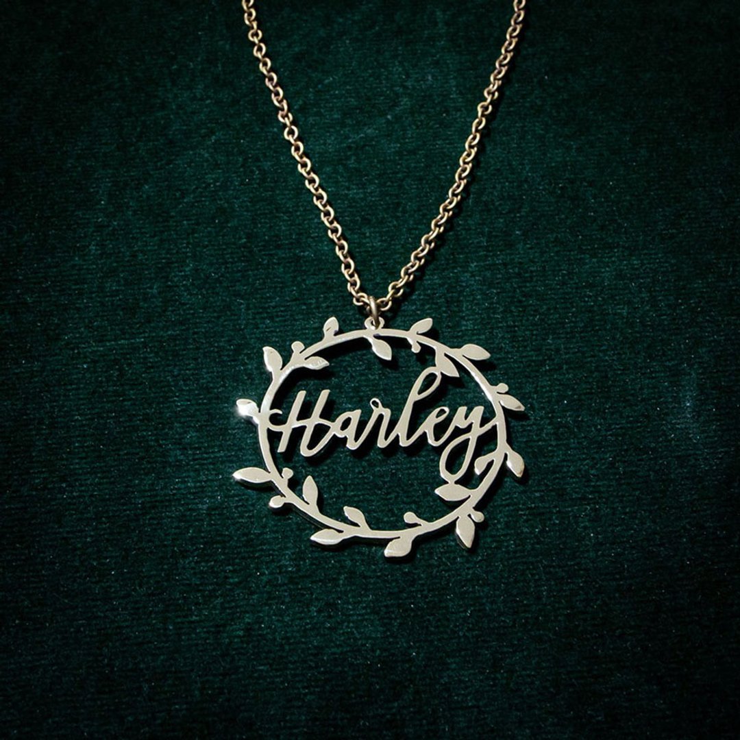 Made to order - Customize name necklace hand writhing style - 项链 - 铜/黄铜 银色