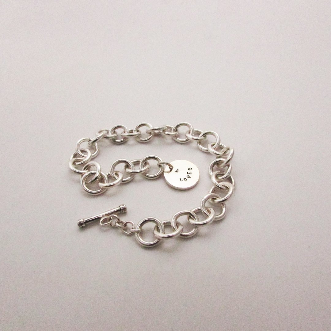 character bracelet_个性手链 | 925银  新娘饰品 六礼 - 手链/手环 - 银 银色