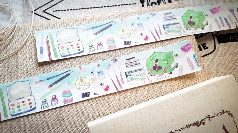 【五倍券优惠】Mini Box-Art2 画具绿纸胶带 /4713077970775 - 纸胶带 - 纸 