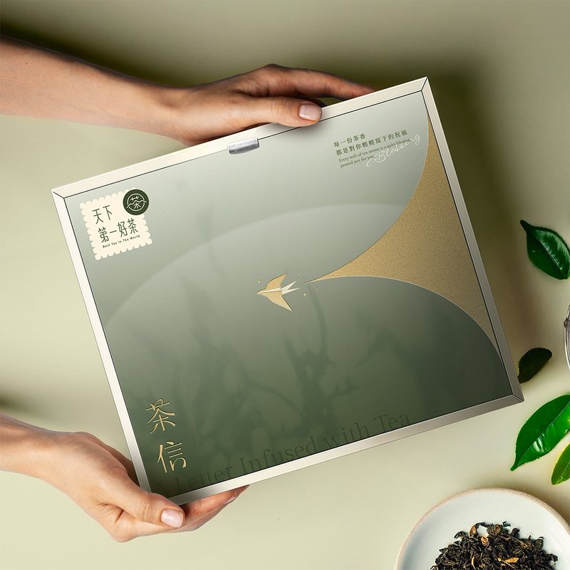 【天下第一好茶】拾光茶信礼盒 / 150g罐装×1 + 茶包8入 / 寄情 - 茶 - 纸 