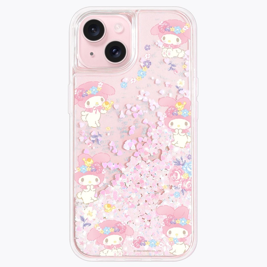 爱心流沙花园  美乐蒂 防摔壳 iPhone 16 15 14 13 12 11 Pro Max - 手机壳/手机套 - 环保材料 