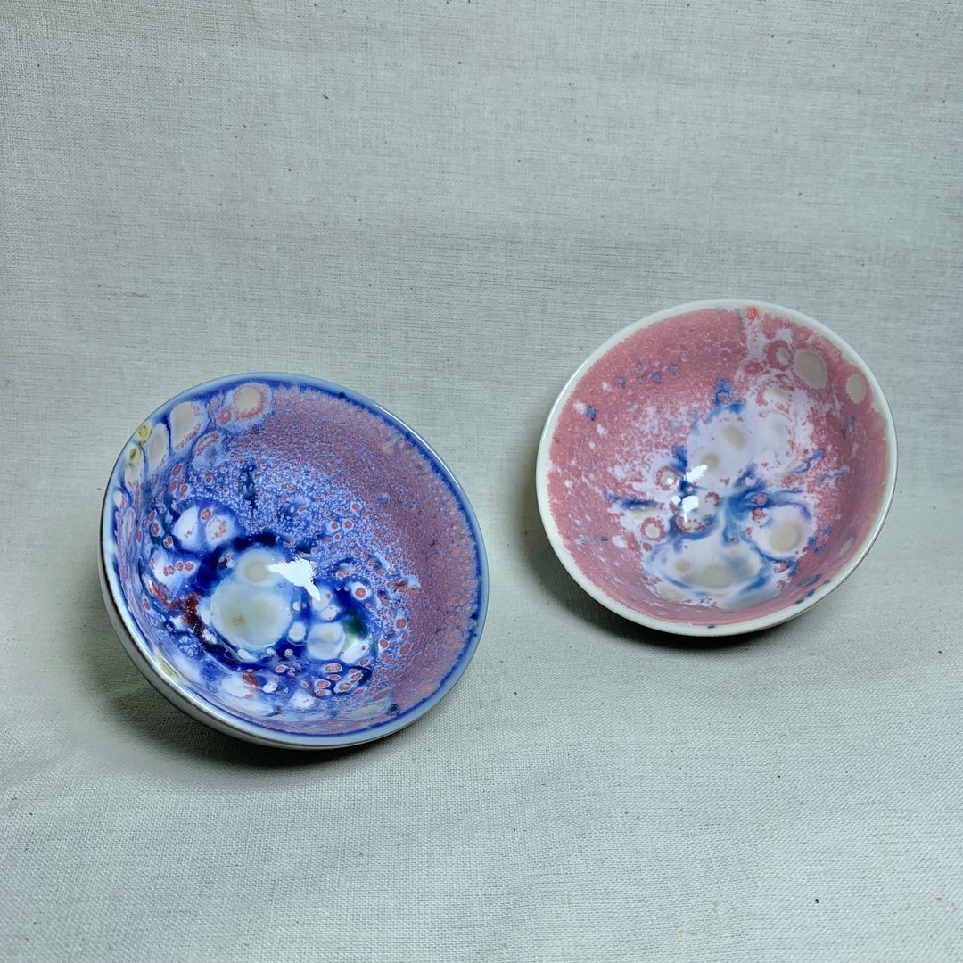 窑变釉彩 品茗对杯 80ml 邱毓宁 莺歌烧 L2-04 - 茶具/茶杯 - 瓷 多色
