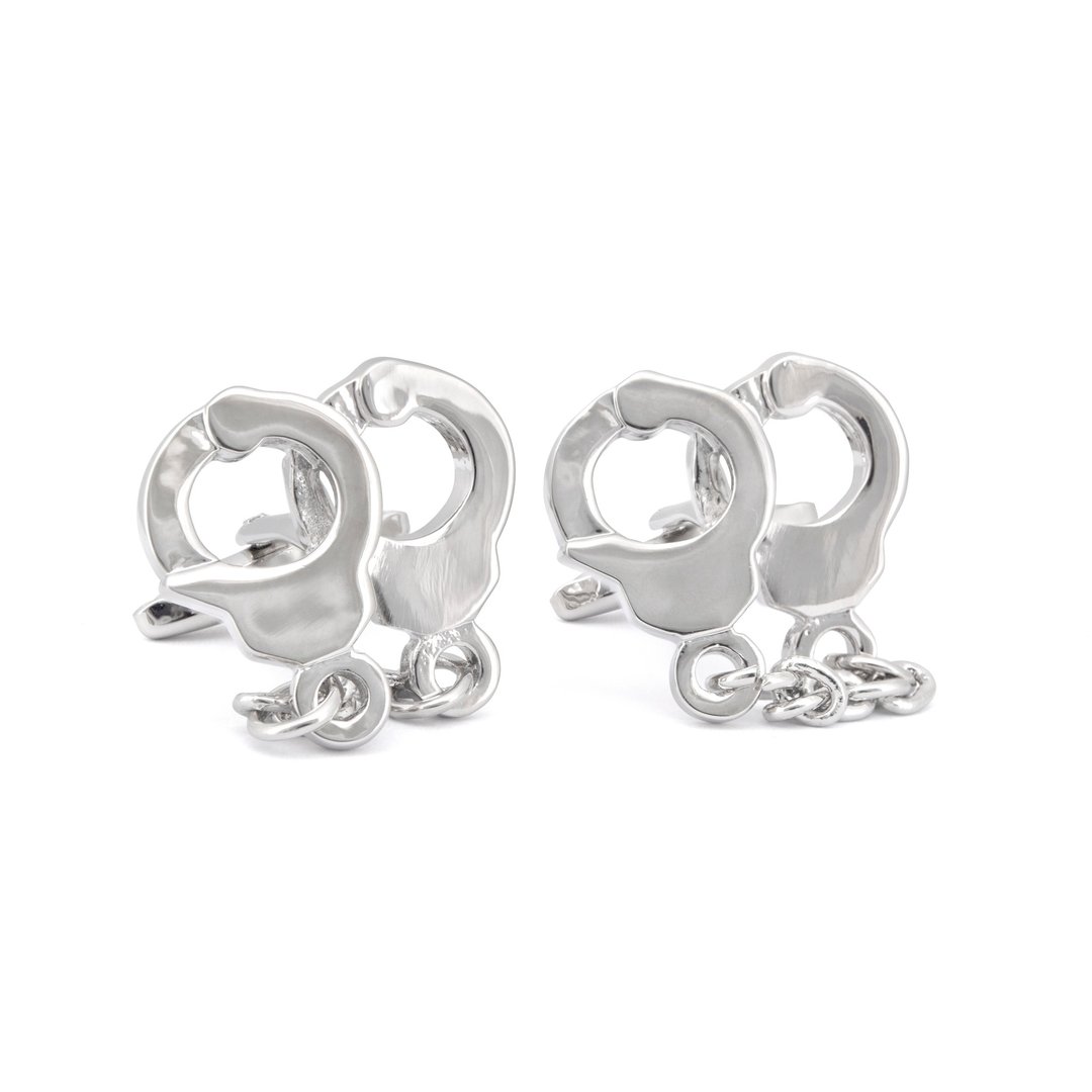 Silver Handcuffs Cufflinks - 袖扣 - 其他材质 银色
