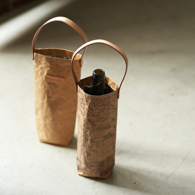 【礼物/免费定制雷雕】泰维克保冷防水水壶袋红酒提袋 - 其他 - 真皮 橘色