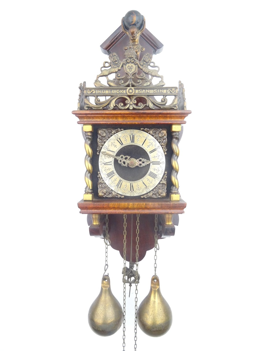 Zaanse Dutch Wall Clock Vintage Antique 8 day (Warmink WUBA Junghans Era) - 时钟/闹钟 - 木头 咖啡色