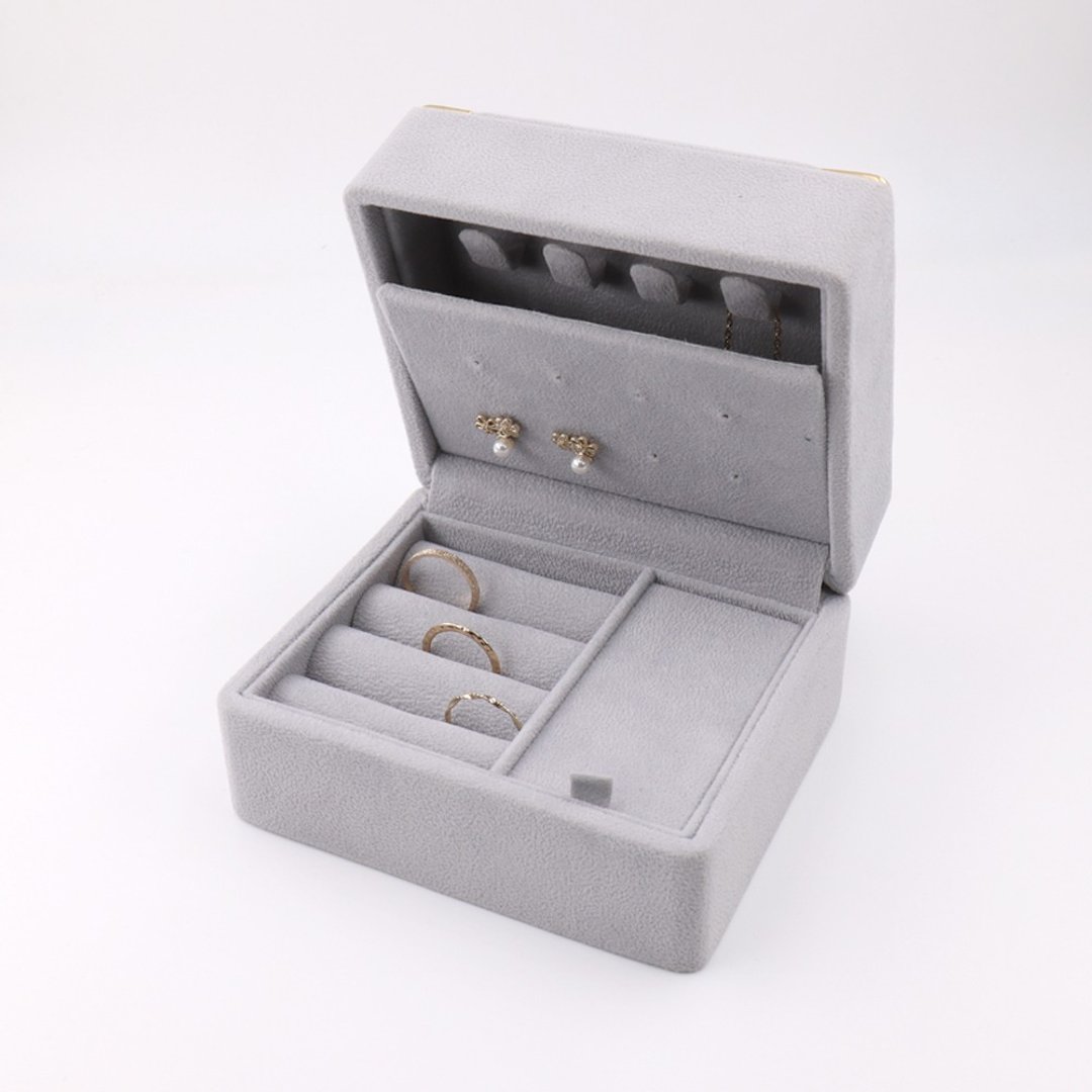 日本原装进口掌上型珠宝盒 - 收纳用品 - 纸 灰色