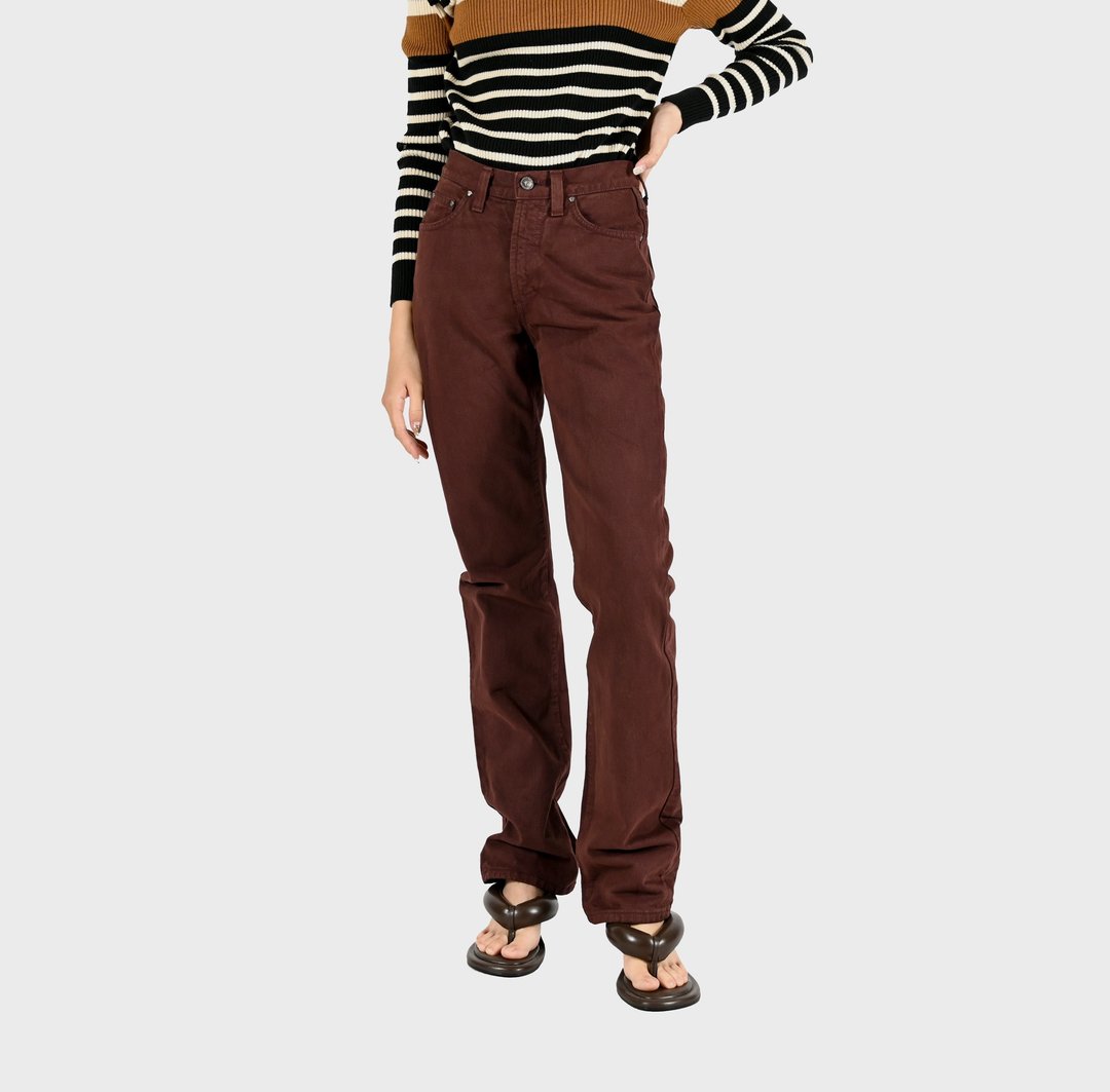 【蛋植物古着】VERSACE JEANS高腰直筒古着牛仔裤 - 女装长裤 - 棉 