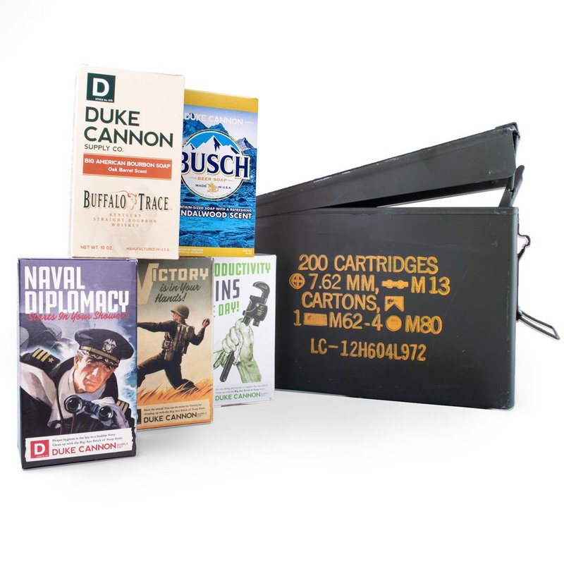 Duke Cannon BIG ASS 美军超能干 - 大肥皂组 (含美军弹药箱) - 肥皂/手工皂 - 植物．花 绿色