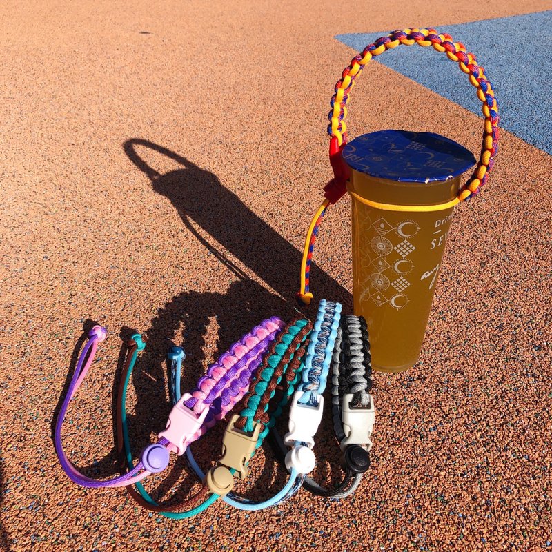 定制化环保饮料提绳 - 随行杯提袋/水壶袋 - 尼龙 橘色