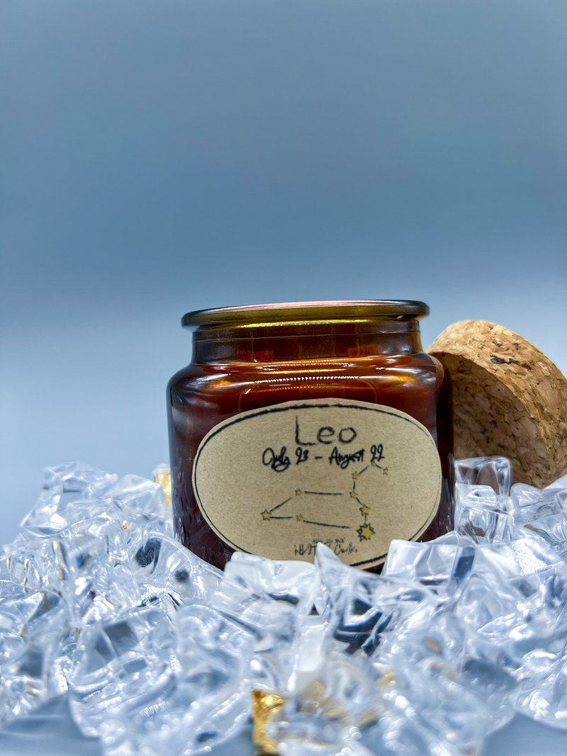 十二星座幸运蜡烛(狮子座) - 蜡烛/烛台 - 蜡 红色