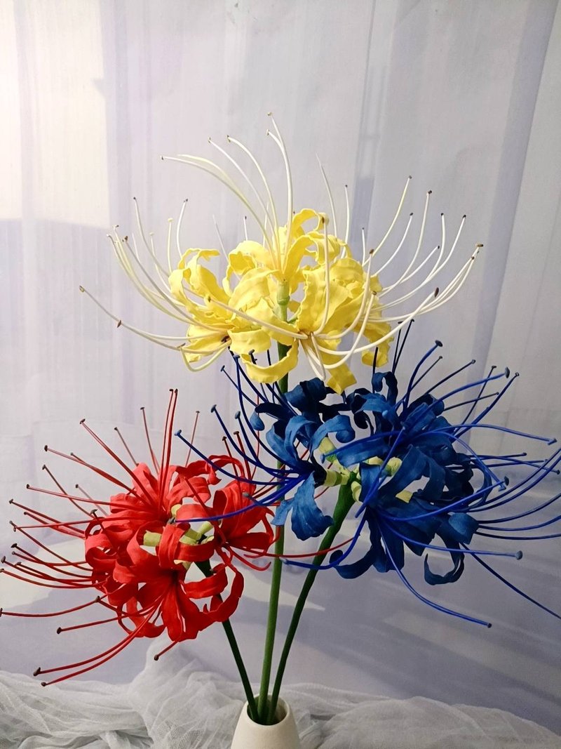 【 1人开班】曼珠沙华/彼岸花香氛石膏捏花体验 石膏捏塑/扩香石 - 蜡烛/香氛 - 植物．花 