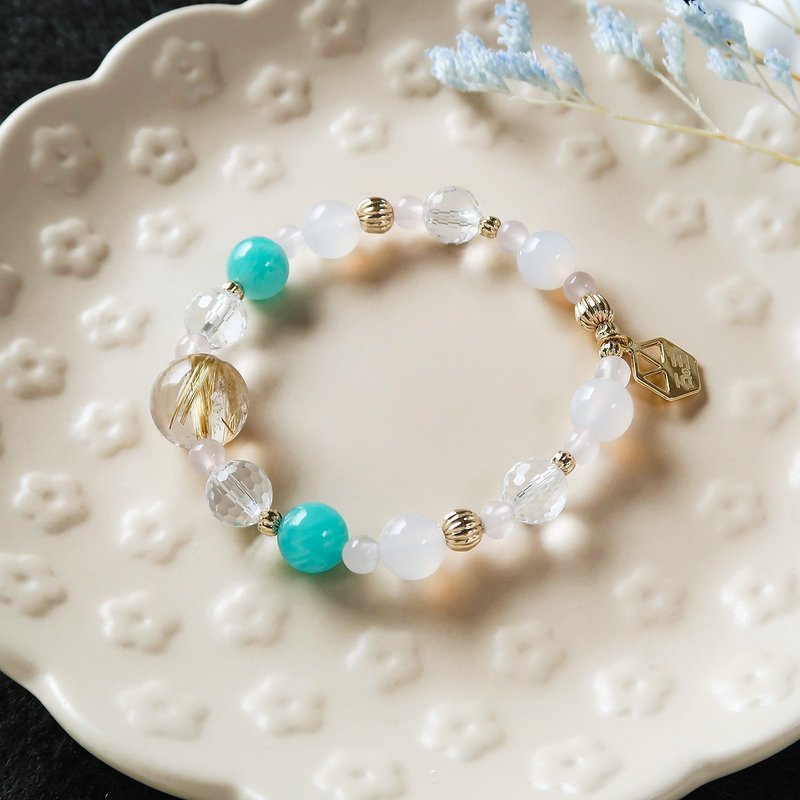 【独家自订】一千零一夜系列 | 水晶灯 钛晶手链 - 手链/手环 - 水晶 金色