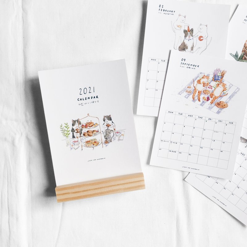 放松的十二种方法 - 2021桌历 - 年历/台历 - 纸 白色