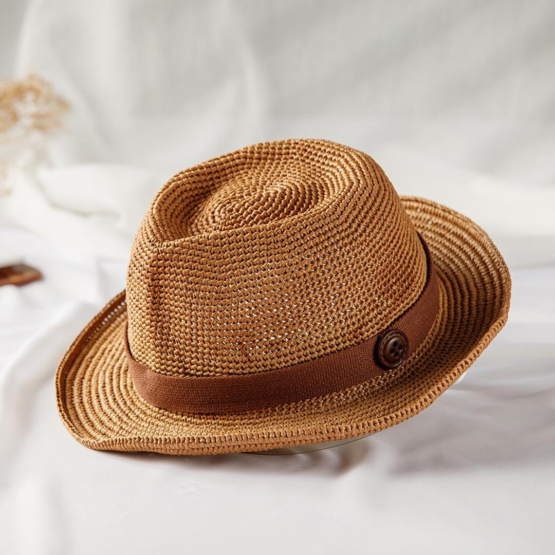Bodhiyamas- 手工编织咖啡色绅士帽－The Forest Wood - 帽子 - 其他材质 咖啡色
