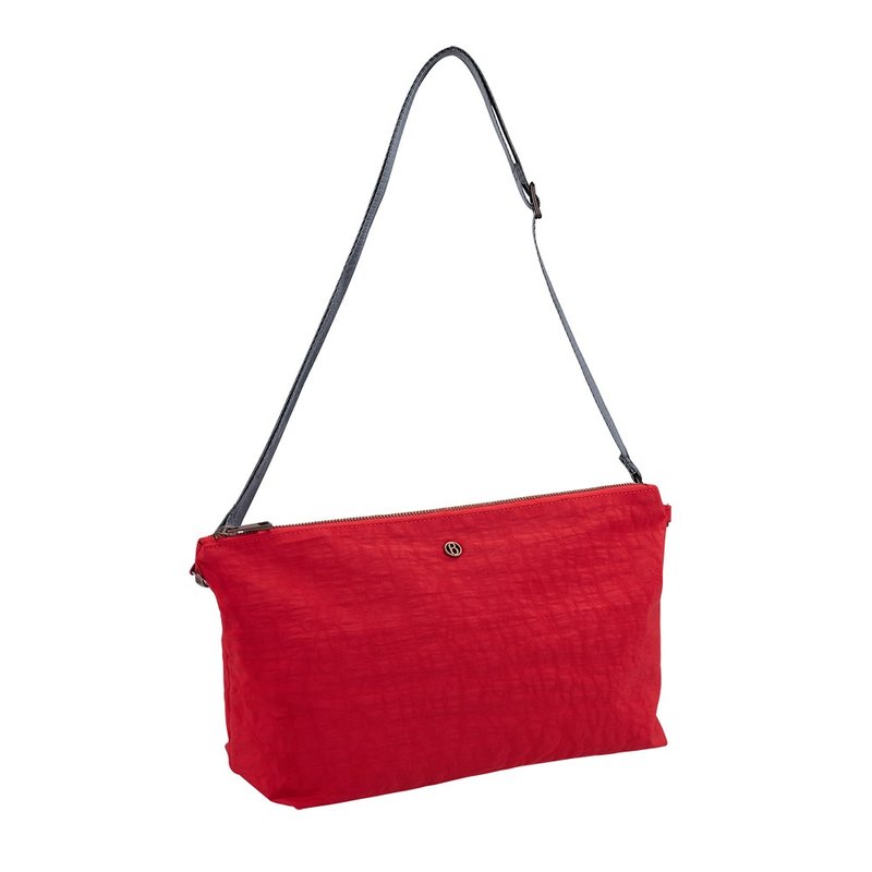 BAGMIO LEISURE 斜背包-绯红 - 侧背包/斜挎包 - 其他人造纤维 红色