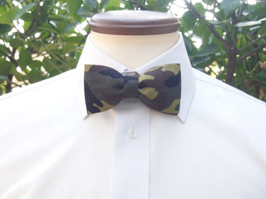 TATAN denim bow tie - 其他 - 棉 绿色