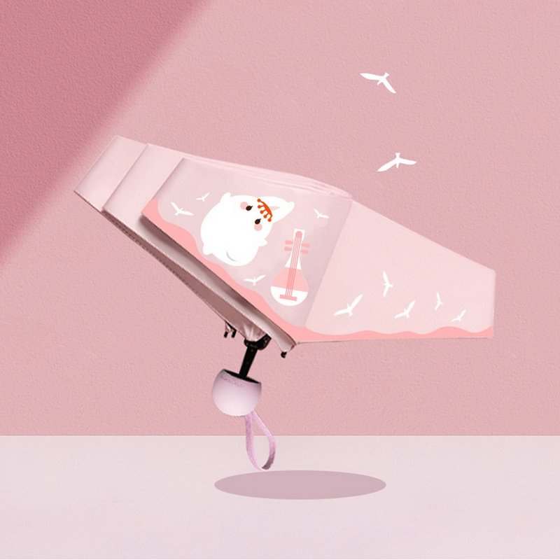 四大美人晴雨伞  抗UV防晒  五折迷你 超轻便携 七夕礼物情侣 - 雨伞/雨衣 - 防水材质 