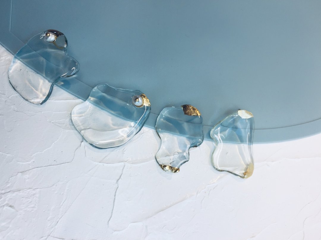 ice H2O(S)系列-冰之形 耳饰\耳钉 - 耳环/耳夹 - 树脂 