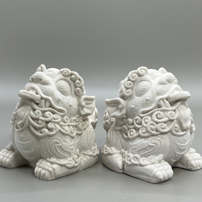 趋吉避凶的开运小物 扩香石家饰 - 貔貅 含具吸湿防潮性 - 香薰/精油/线香 - 其他材质 白色