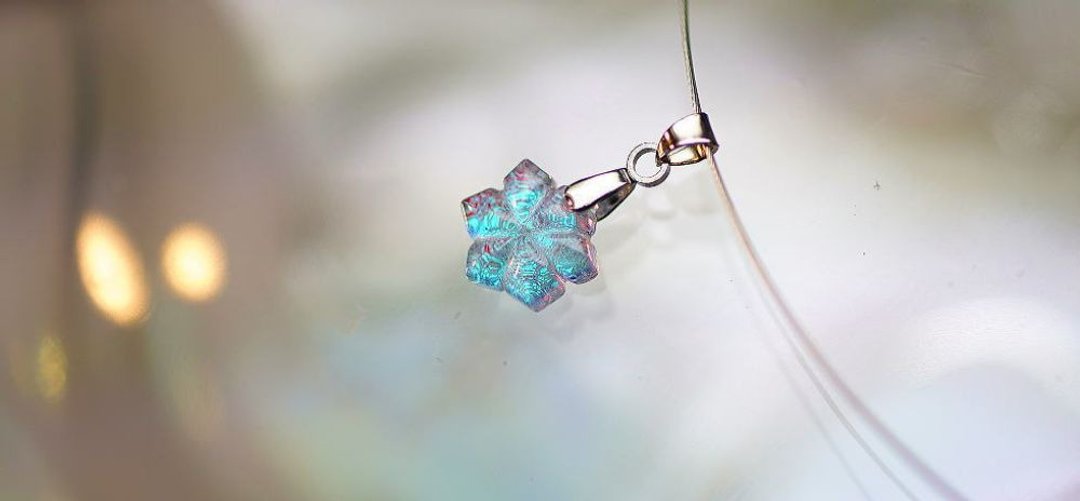 [Made to order] Snow princess - 项链 - 玻璃 透明