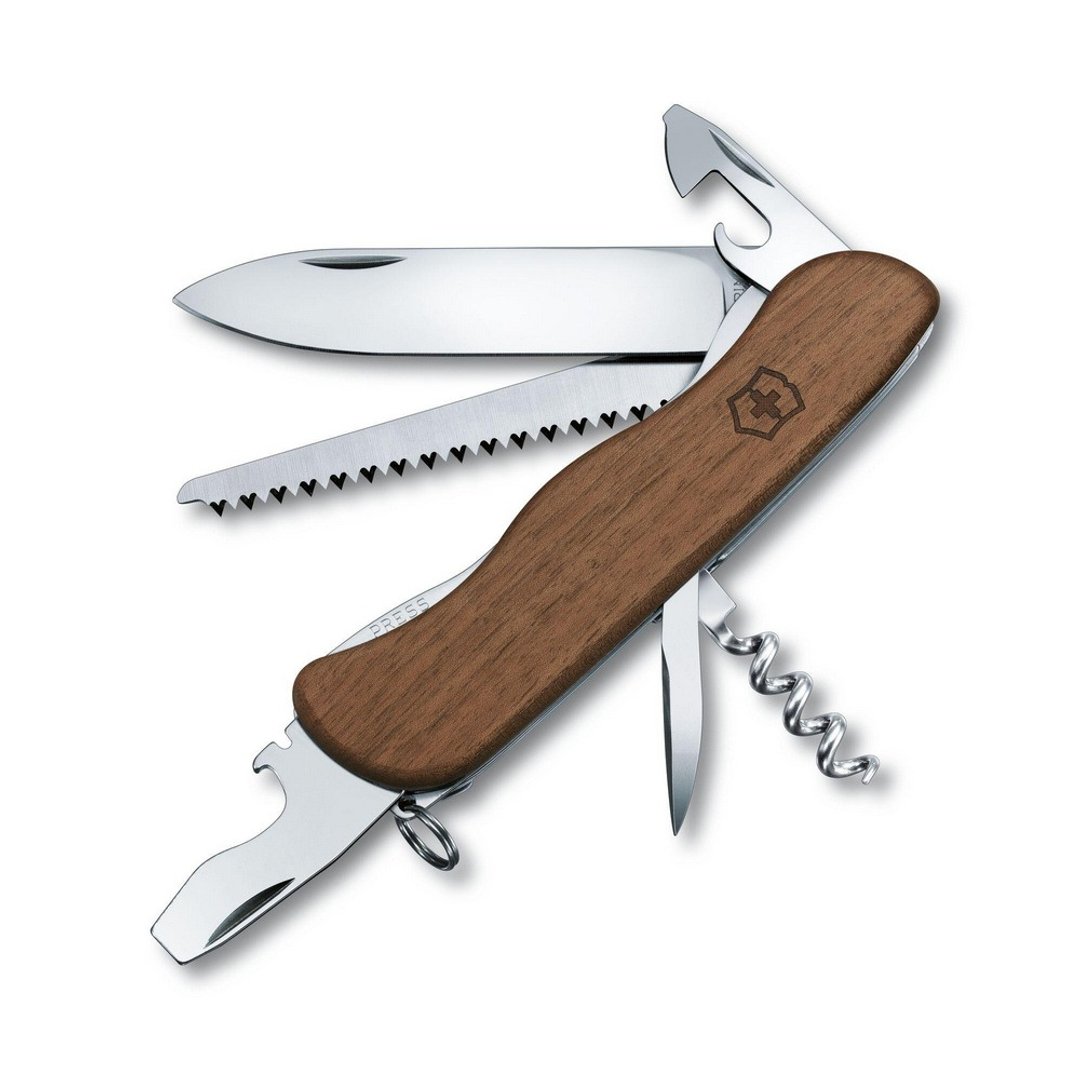 VICTORINOX 瑞士维氏 瑞士刀 10用 胡桃木 0.8361.63 - 露营用品 - 不锈钢 咖啡色