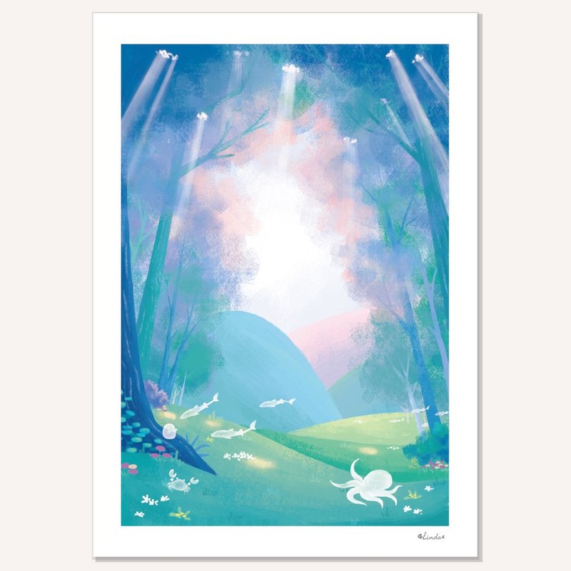 印刷装饰画 挂画 无框画【进入森林】 - 海报/装饰画/版画 - 纸 多色