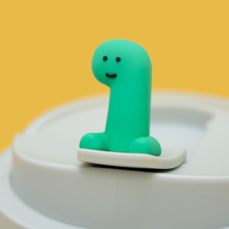 【WOKY Meets JOGUMAN】 浑圆杯上盖硅胶吸管塞 - 保温瓶/保温杯 - 硅胶 