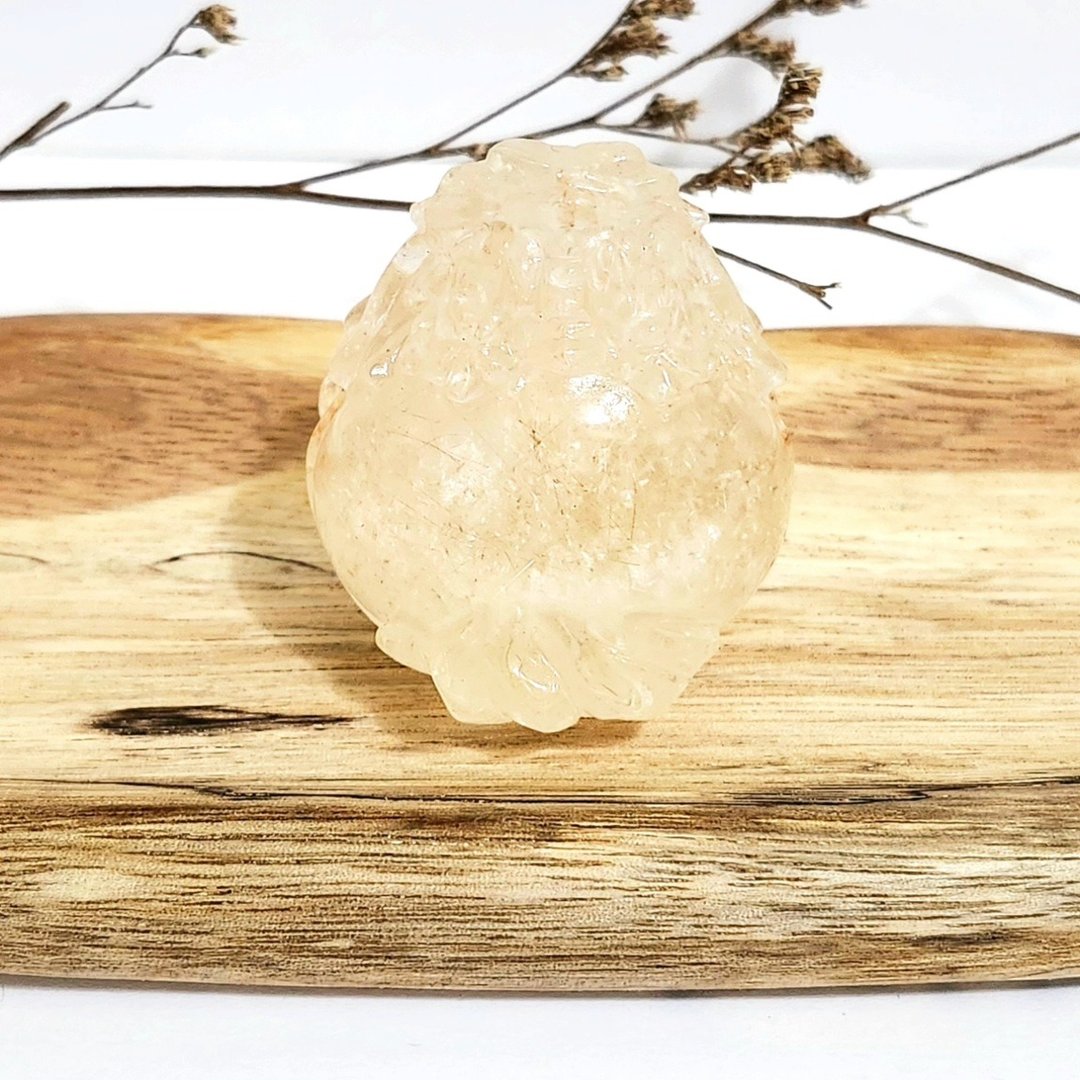 雪霜幽灵共生锦鲤胶花龙龟 - 摆饰 - 水晶 白色