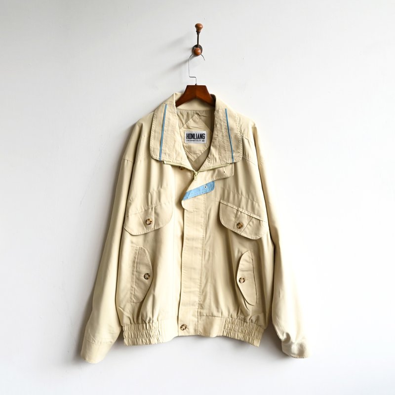 【蛋植物古着】温暖日光宽松古着夹克外套 - 女装休闲/机能外套 - 其他人造纤维 