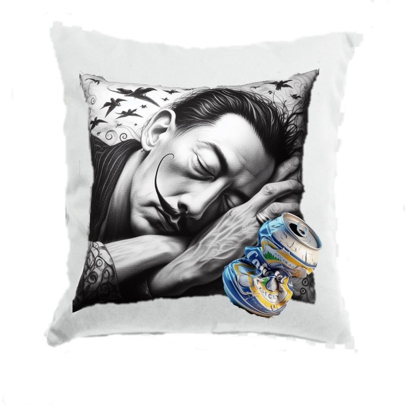 喝醉酒的达利 - 枕头/抱枕 - 其他材质 白色