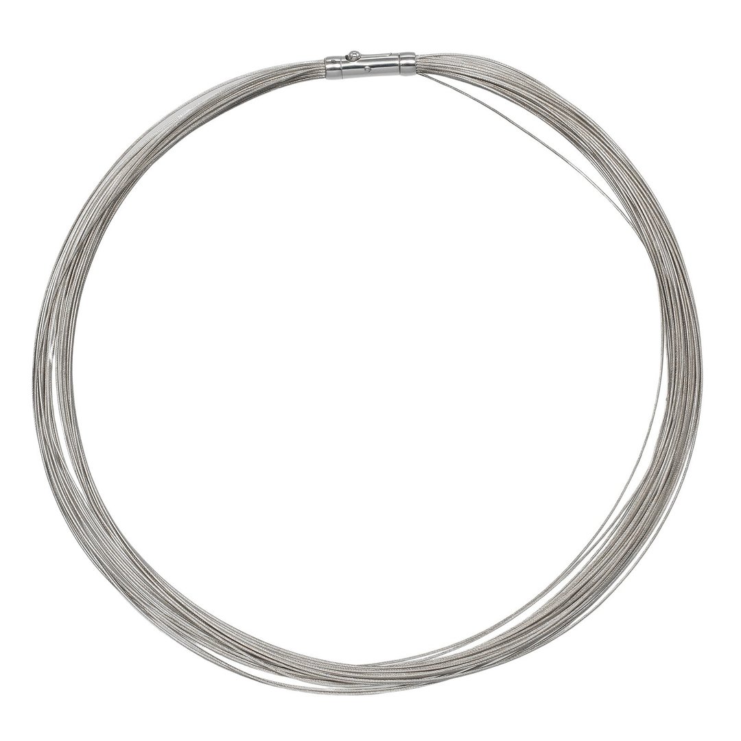 【日本直邮】蒂芙尼 TIFFANY&Co. 30连 钢丝 复古项链 银 925 约 29.2g 【二手】A级 - 项链 - 银 银色