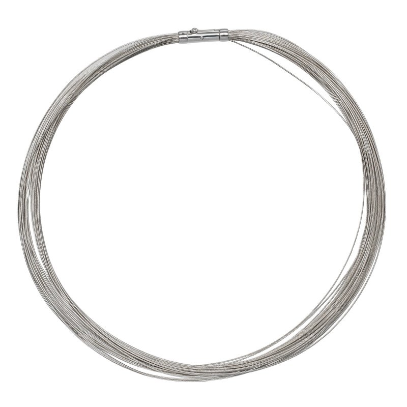 【日本直邮】蒂芙尼 TIFFANY&Co. 30连 钢丝 复古项链 银 925 约 29.2g 【二手】A级 - 项链 - 银 银色