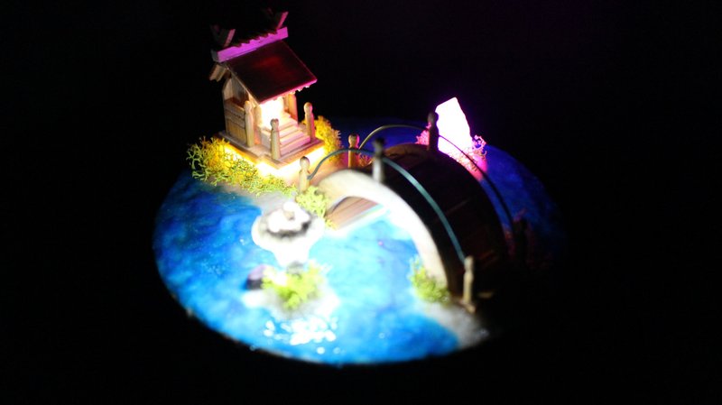 箱庭 Healing lamp 弁天社 - 灯具/灯饰 - 其他材质 蓝色