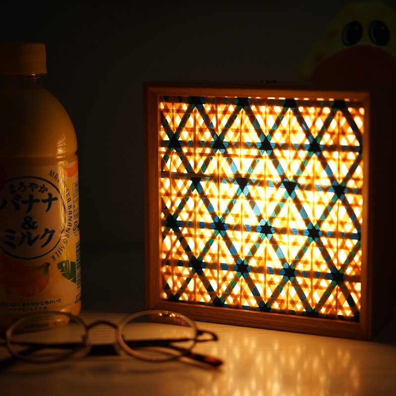 嵊县非遗竹编 无线小夜灯 居家饰品 卧室夜灯  日式和 伴手礼 - 灯具/灯饰 - 木头 多色