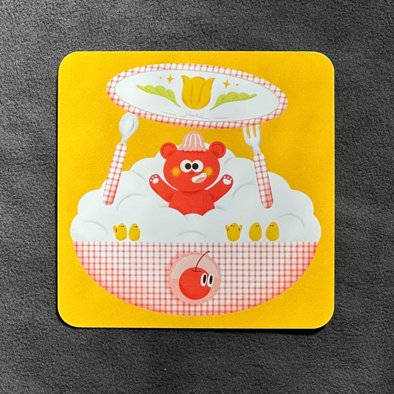 明信片 | 小熊软糖锉冰 - 卡片/明信片 - 纸 黄色