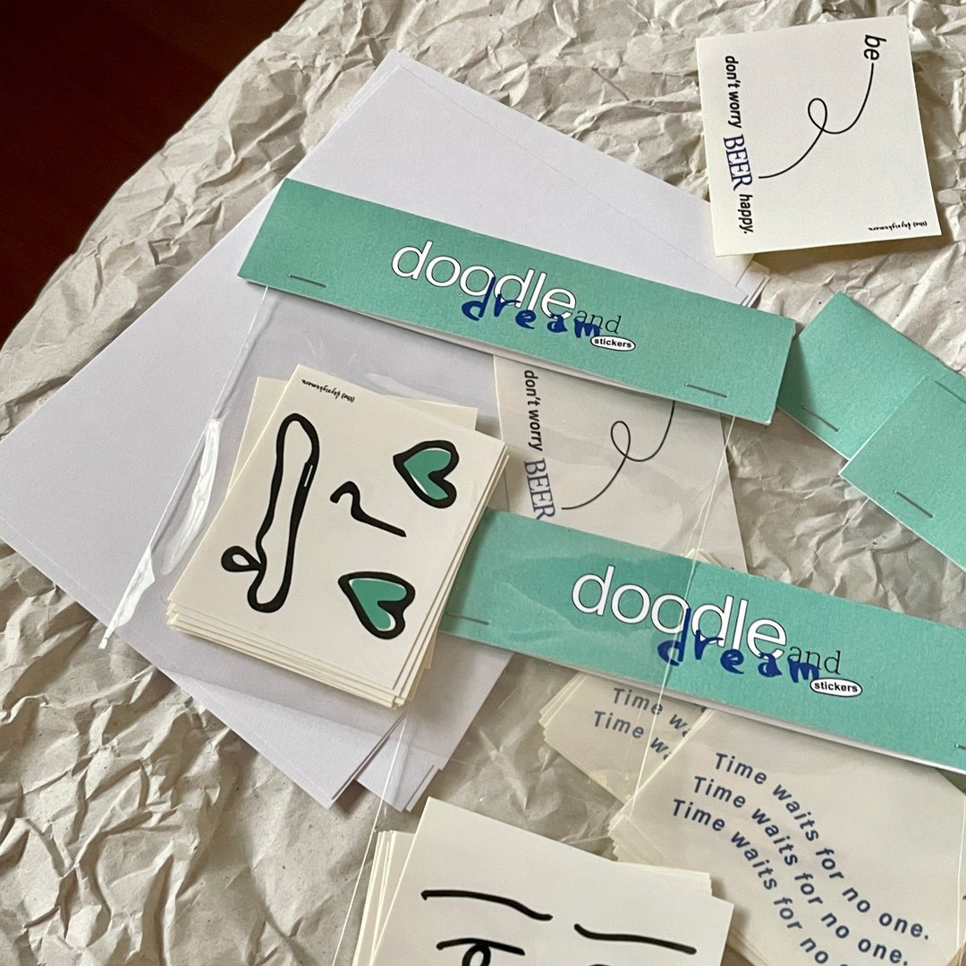 doodle and dream stickers 贴纸组 - 贴纸 - 纸 