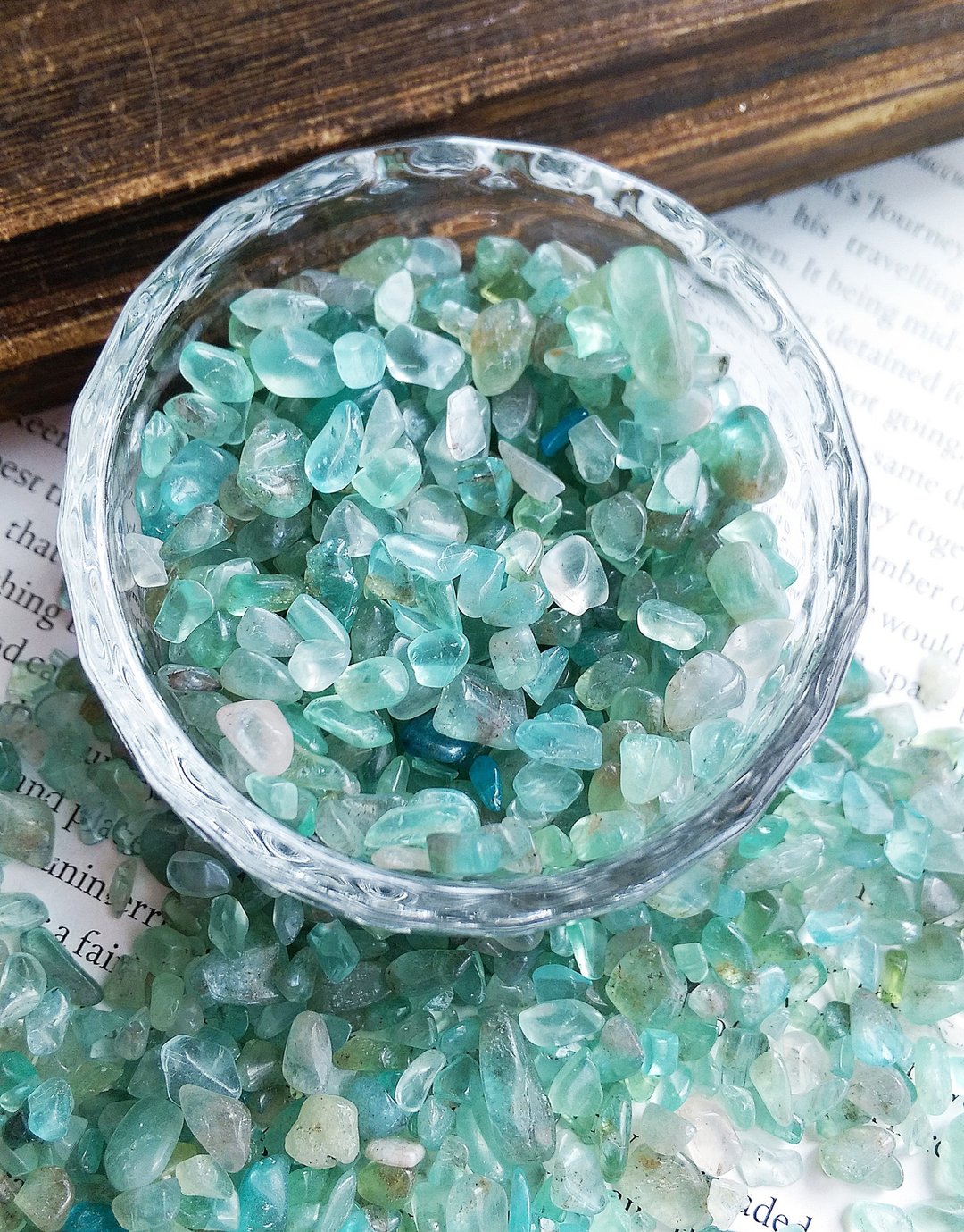 Blue Apatite  蓝磷灰碎石 净化专用小碎石  一份 100g 售 90元 - 摆饰 - 其他材质 