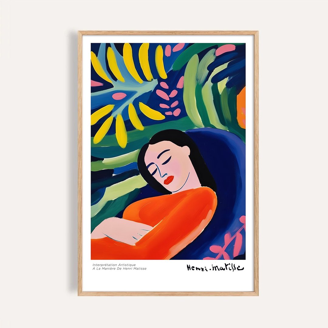 沉静时刻 Silent Moment / 马谛斯风格艺术海报 / 挂画 无框画 - 海报/装饰画/版画 - 纸 