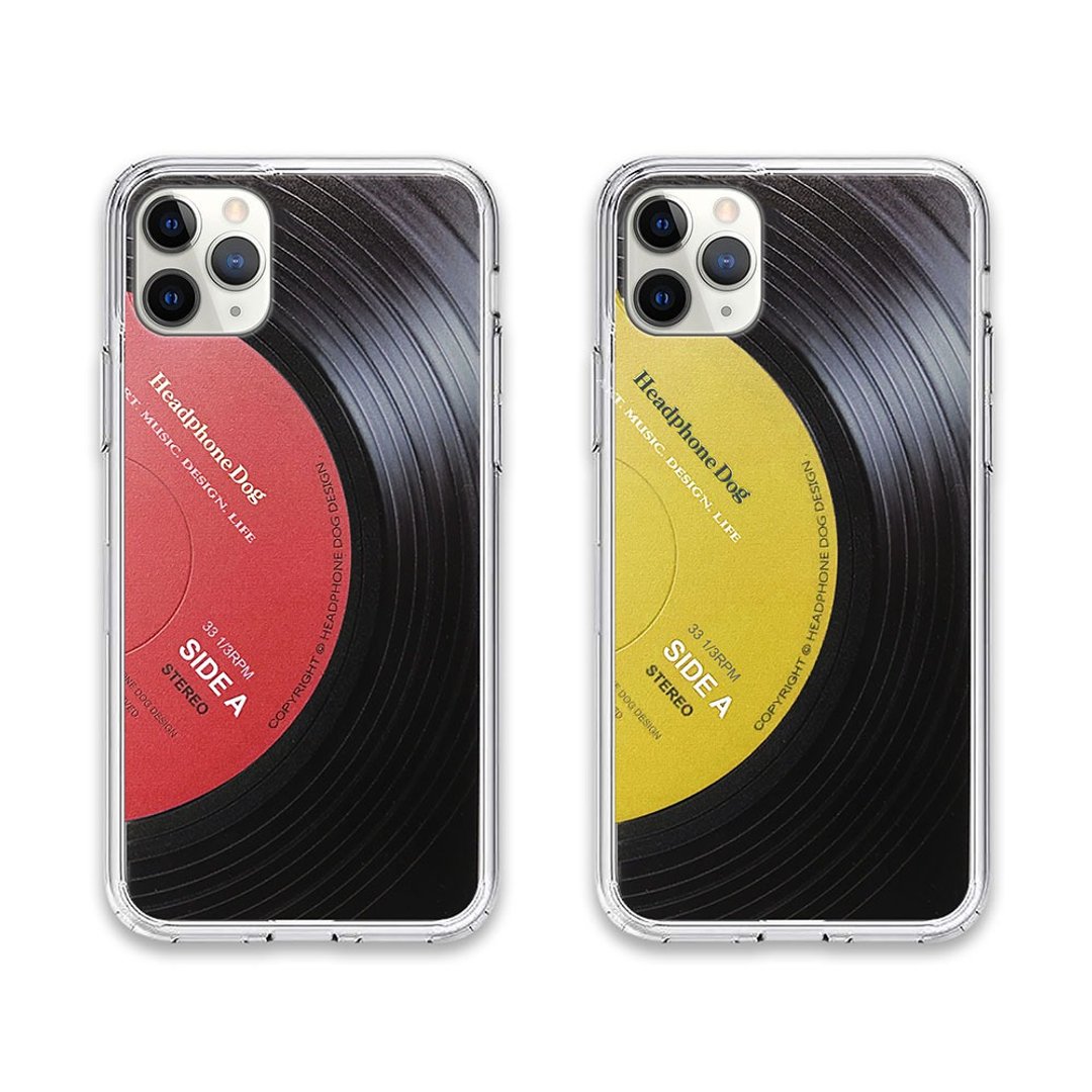 iPhone13/12 最新立体唱片纹路四边防摔手机壳 苹果apple Pro - 手机壳/手机套 - 塑料 黄色